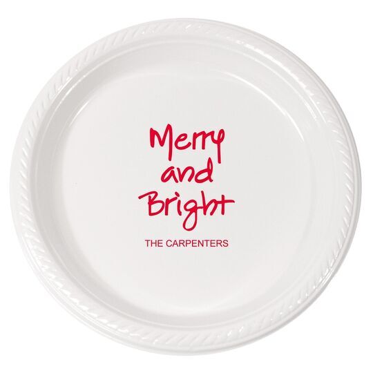 Studio Merry and Bright Plastic Plates